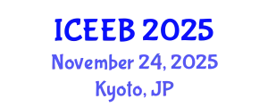 International Conference on Ecology and Environmental Biology (ICEEB) November 24, 2025 - Kyoto, Japan