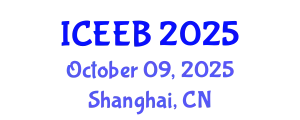 International Conference on Ecology and Environmental Biology (ICEEB) October 09, 2025 - Shanghai, China