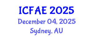 International Conference on Financial and Actuarial Engineering (ICFAE) December 04, 2025 - Sydney, Australia