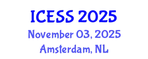 International Conference on Economics and Social Sciences (ICESS) November 03, 2025 - Amsterdam, Netherlands