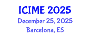 International Conference on Industrial and Manufacturing Engineering (ICIME) December 25, 2025 - Barcelona, Spain