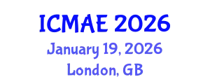 International Conference on Manufacturing and Automotive Engineering (ICMAE) January 19, 2026 - London, United Kingdom