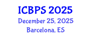 International Conference on Biochemistry and Pharmaceutical Sciences (ICBPS) December 25, 2025 - Barcelona, Spain