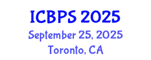 International Conference on Biochemistry and Pharmaceutical Sciences (ICBPS) September 25, 2025 - Toronto, Canada