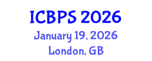 International Conference on Biochemistry and Pharmaceutical Sciences (ICBPS) January 19, 2026 - London, United Kingdom