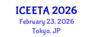 International Conference on Electrical Engineering: Theory and Application (ICEETA) February 23, 2026 - Tokyo, Japan