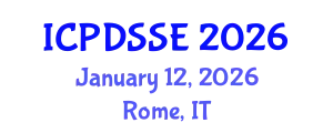 International Conference on Parallel, Distributed Systems and Software Engineering (ICPDSSE) January 12, 2026 - Rome, Italy