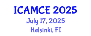 International Conference on Applied Mathematics and Computational Engineering (ICAMCE) July 17, 2025 - Helsinki, Finland