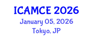 International Conference on Applied Mathematics and Computational Engineering (ICAMCE) January 05, 2026 - Tokyo, Japan