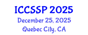 International Conference on Circuits, Systems, and Signal Processing (ICCSSP) December 25, 2025 - Quebec City, Canada