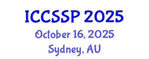 International Conference on Circuits, Systems, and Signal Processing (ICCSSP) October 16, 2025 - Sydney, Australia