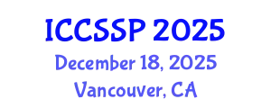 International Conference on Circuits, Systems, and Signal Processing (ICCSSP) December 18, 2025 - Vancouver, Canada