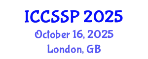 International Conference on Circuits, Systems, and Signal Processing (ICCSSP) October 16, 2025 - London, United Kingdom