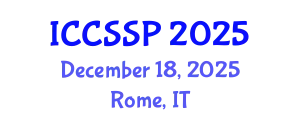 International Conference on Circuits, Systems, and Signal Processing (ICCSSP) December 18, 2025 - Rome, Italy