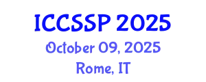 International Conference on Circuits, Systems, and Signal Processing (ICCSSP) October 09, 2025 - Rome, Italy