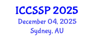 International Conference on Circuits, Systems, and Signal Processing (ICCSSP) December 04, 2025 - Sydney, Australia
