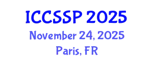International Conference on Circuits, Systems, and Signal Processing (ICCSSP) November 24, 2025 - Paris, France