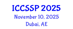 International Conference on Circuits, Systems, and Signal Processing (ICCSSP) November 10, 2025 - Dubai, United Arab Emirates