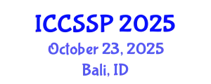 International Conference on Circuits, Systems, and Signal Processing (ICCSSP) October 23, 2025 - Bali, Indonesia
