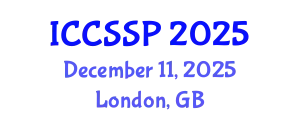 International Conference on Circuits, Systems, and Signal Processing (ICCSSP) December 11, 2025 - London, United Kingdom