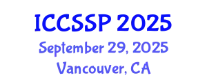 International Conference on Circuits, Systems, and Signal Processing (ICCSSP) September 29, 2025 - Vancouver, Canada