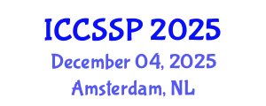 International Conference on Circuits, Systems, and Signal Processing (ICCSSP) December 04, 2025 - Amsterdam, Netherlands