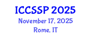 International Conference on Circuits, Systems, and Signal Processing (ICCSSP) November 17, 2025 - Rome, Italy