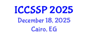 International Conference on Circuits, Systems, and Signal Processing (ICCSSP) December 18, 2025 - Cairo, Egypt