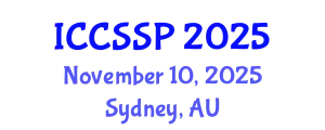International Conference on Circuits, Systems, and Signal Processing (ICCSSP) November 10, 2025 - Sydney, Australia