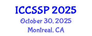International Conference on Circuits, Systems, and Signal Processing (ICCSSP) October 30, 2025 - Montreal, Canada