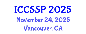 International Conference on Circuits, Systems, and Signal Processing (ICCSSP) November 24, 2025 - Vancouver, Canada