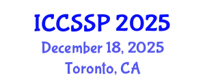 International Conference on Circuits, Systems, and Signal Processing (ICCSSP) December 18, 2025 - Toronto, Canada