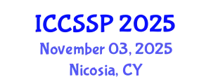 International Conference on Circuits, Systems, and Signal Processing (ICCSSP) November 03, 2025 - Nicosia, Cyprus