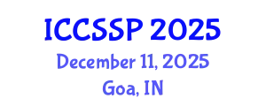 International Conference on Circuits, Systems, and Signal Processing (ICCSSP) December 11, 2025 - Goa, India
