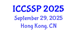 International Conference on Circuits, Systems, and Signal Processing (ICCSSP) September 29, 2025 - Hong Kong, China