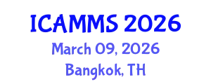 International Conference on Applied Mathematics, Modelling and Simulation (ICAMMS) March 09, 2026 - Bangkok, Thailand