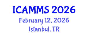 International Conference on Applied Mathematics, Modelling and Simulation (ICAMMS) February 12, 2026 - Istanbul, Turkey