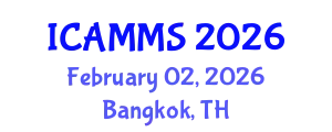 International Conference on Applied Mathematics, Modelling and Simulation (ICAMMS) February 02, 2026 - Bangkok, Thailand