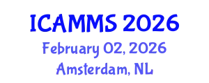 International Conference on Applied Mathematics, Modelling and Simulation (ICAMMS) February 02, 2026 - Amsterdam, Netherlands
