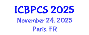 International Conference on Behavioral, Psychological and Cognitive Sciences (ICBPCS) November 24, 2025 - Paris, France