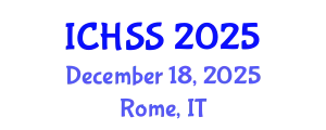 International Conference on Human and Social Sciences (ICHSS) December 18, 2025 - Rome, Italy