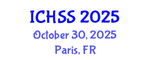 International Conference on Human and Social Sciences (ICHSS) October 30, 2025 - Paris, France