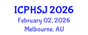 International Conference on Public Health and Social Justice (ICPHSJ) February 02, 2026 - Melbourne, Australia
