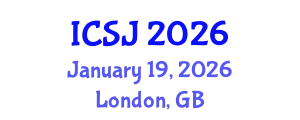 International Conference on Social Justice (ICSJ) January 19, 2026 - London, United Kingdom
