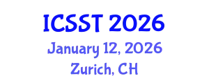 International Conference on Sports Science and Technology (ICSST) January 12, 2026 - Zurich, Switzerland