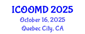 International Conference on Osteoporosis, Osteoarthritis and Musculoskeletal Diseases (ICOOMD) October 16, 2025 - Quebec City, Canada