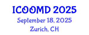 International Conference on Osteoporosis, Osteoarthritis and Musculoskeletal Diseases (ICOOMD) September 18, 2025 - Zurich, Switzerland