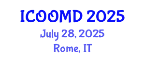 International Conference on Osteoporosis, Osteoarthritis and Musculoskeletal Diseases (ICOOMD) July 28, 2025 - Rome, Italy