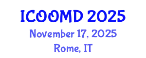 International Conference on Osteoporosis, Osteoarthritis and Musculoskeletal Diseases (ICOOMD) November 17, 2025 - Rome, Italy