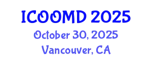 International Conference on Osteoporosis, Osteoarthritis and Musculoskeletal Diseases (ICOOMD) October 30, 2025 - Vancouver, Canada